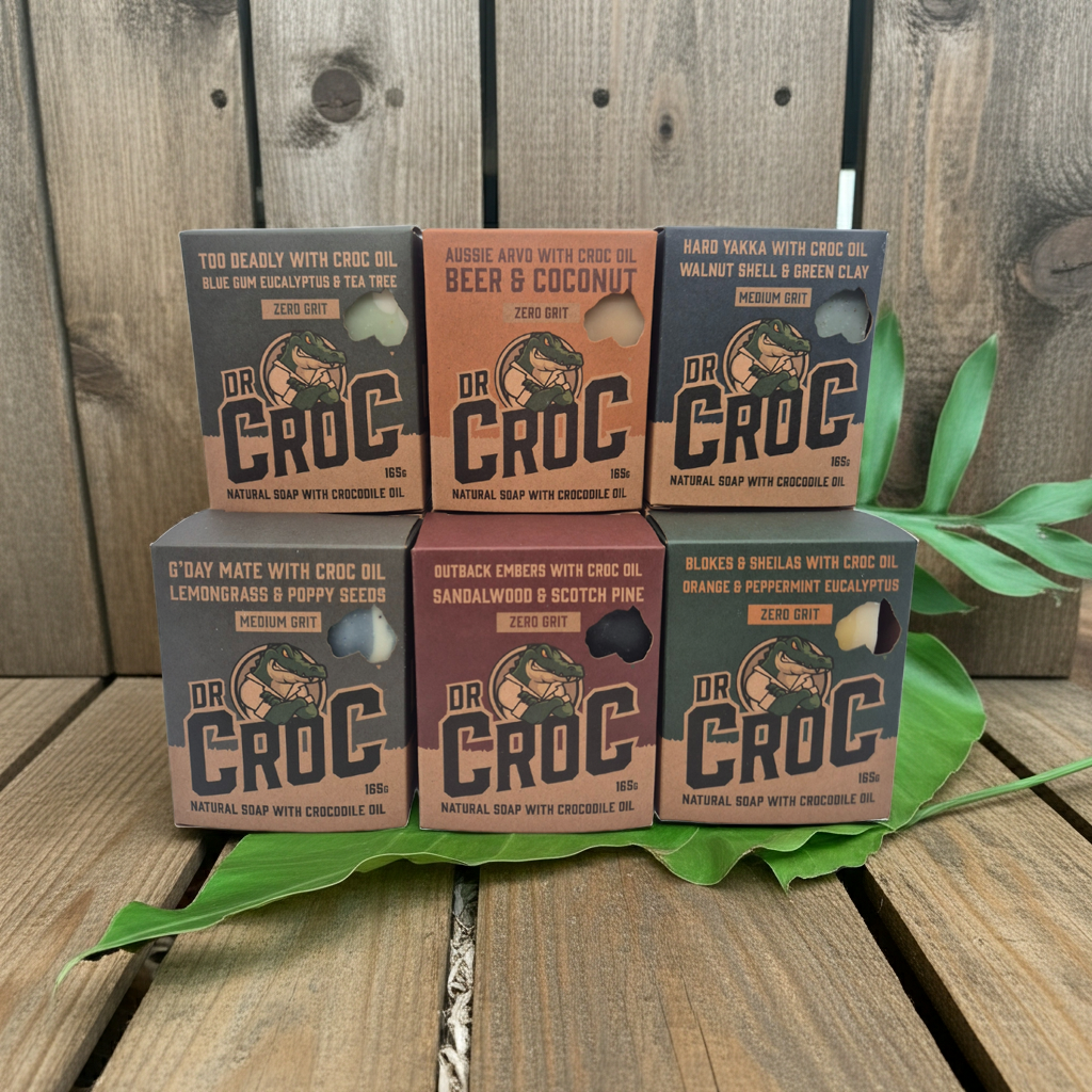 6 Soap Starter - Dr Croc Soaps Ultimate Aussie Experience Bundle